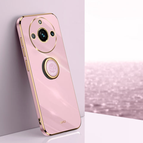 XINLI Straight Edge 6D Electroplate TPU Phone Case with Ring Holder, For Realme 11 5G, For Realme C53 2023, For Realme 11 Pro+ 5G, For Realme GT Neo5 SE, For Realme C55