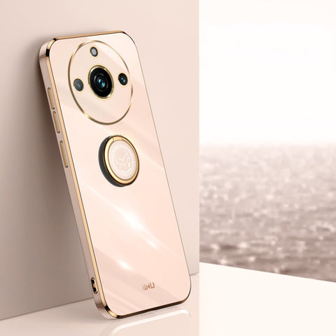 XINLI Straight Edge 6D Electroplate TPU Phone Case with Ring Holder, For Realme 11 5G, For Realme C53 2023, For Realme 11 Pro+ 5G, For Realme GT Neo5 SE, For Realme C55