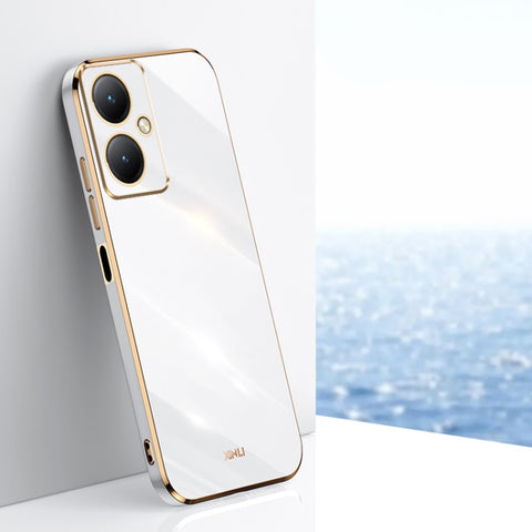 XINLI Straight Edge 6D Electroplate TPU Phone Case, For vivo iQOO 12 Pro 5G, For vivo iQOO 12 5G, For vivo Y17S 4G, For vivo Y35M+, For vivo S17, For vivo S17e