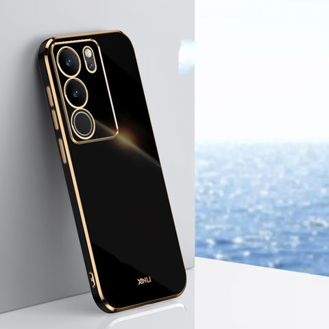 XINLI Straight Edge 6D Electroplate TPU Phone Case, For vivo iQOO 12 Pro 5G, For vivo iQOO 12 5G, For vivo Y17S 4G, For vivo Y35M+, For vivo S17, For vivo S17e