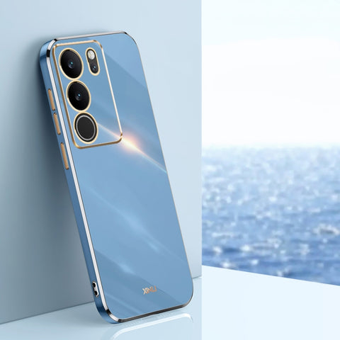 XINLI Straight Edge 6D Electroplate TPU Phone Case, For vivo iQOO 12 Pro 5G, For vivo iQOO 12 5G, For vivo Y17S 4G, For vivo Y35M+, For vivo S17, For vivo S17e
