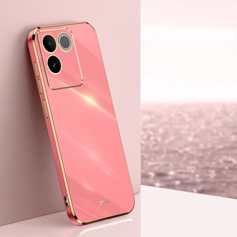 XINLI Straight Edge 6D Electroplate TPU Phone Case, For vivo iQOO 12 Pro 5G, For vivo iQOO 12 5G, For vivo Y17S 4G, For vivo Y35M+, For vivo S17, For vivo S17e