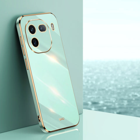 XINLI Straight Edge 6D Electroplate TPU Phone Case, For vivo iQOO 12 Pro 5G, For vivo iQOO 12 5G, For vivo Y17S 4G, For vivo Y35M+, For vivo S17, For vivo S17e