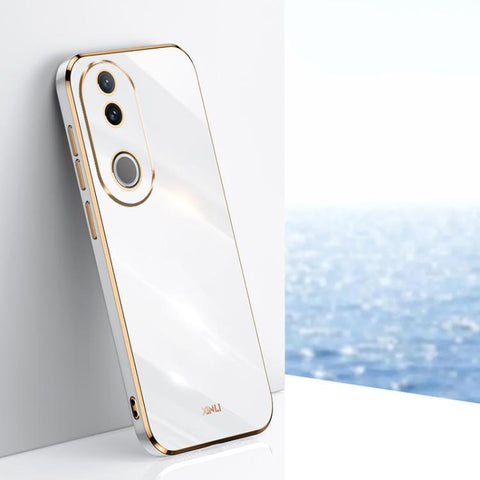 XINLI Straight Edge 6D Electroplate TPU Phone Case, For vivo V50 Lite, For vivo V50, For vivo Y300 Pro, For vivo S18 Pro, For vivo S18e, For vivo X100 Pro 5G