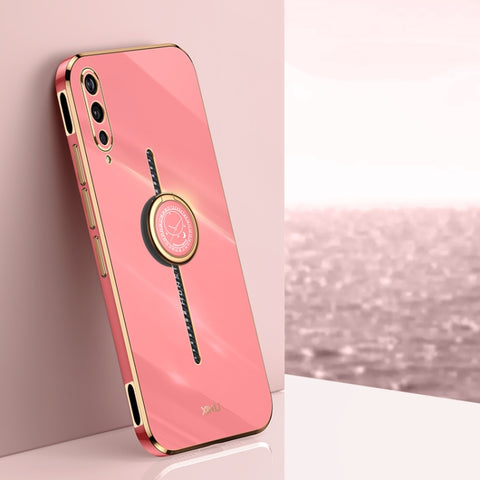 XINLI Straight Edge 6D Electroplate TPU Phone Case with Ring Holder, For vivo Y17S 4G, For vivo Y35M+, For vivo S17, For vivo S17e, For vivo Y78+, For vivo iQOO Pro