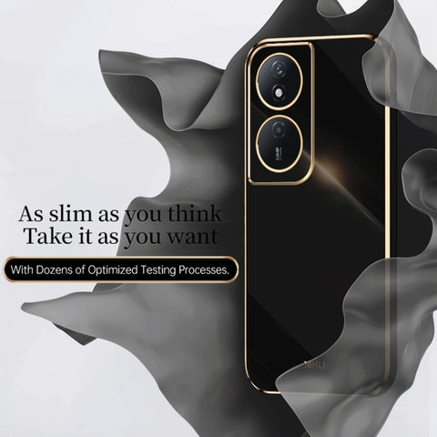 XINLI Straight Edge 6D Electroplate TPU Phone Case, For Honor Play 50 Plus 5G, For Honor 90 Pro, For Honor 90, For Honor X50i 5G