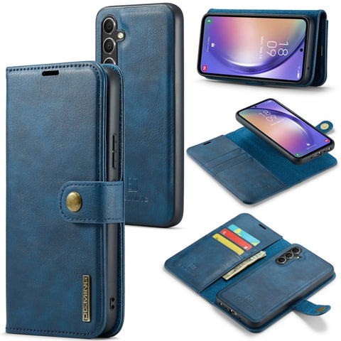 DG.MING Crazy Horse Texture Detachable Magnetic Leather Case, For Samsung Galaxy A34 5G, For Samsung Galaxy A54 5G