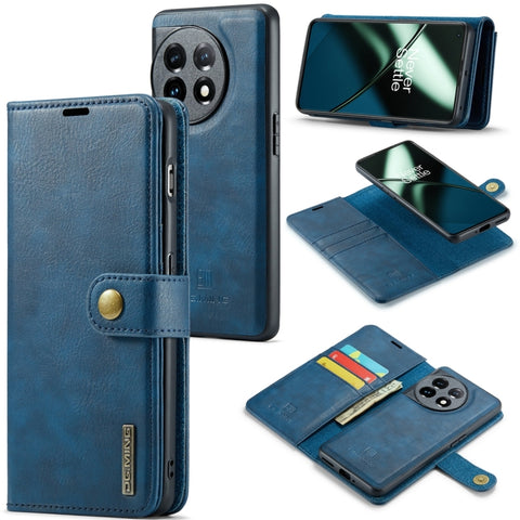 DG.MING Crazy Horse Texture Detachable Magnetic Leather Case, For OnePlus 15, For OnePlus 12, For OnePlus 11