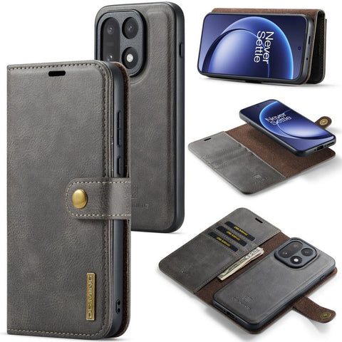 DG.MING Crazy Horse Texture Detachable Magnetic Leather Case, For OnePlus 15, For OnePlus 12, For OnePlus 11