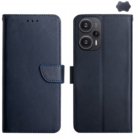 Genuine Leather Fingerprint-proof Flip Phone Case, For Redmi Note 13 Pro 4G / POCO M6 Pro 4G, For Redmi 13 4G Global / 5G Global, For Xiaomi Redmi A3, For Xiaomi Redmi Note 13 Global, For Xiaomi Redmi 13C 5G, For Xiaomi 14 Ultra, For Xiaomi 14 Pro     ...