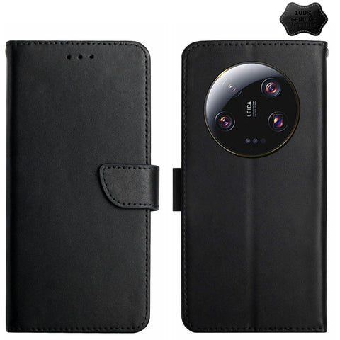 Genuine Leather Fingerprint-proof Flip Phone Case, For Redmi Note 13 Pro 4G / POCO M6 Pro 4G, For Redmi 13 4G Global / 5G Global, For Xiaomi Redmi A3, For Xiaomi Redmi Note 13 Global, For Xiaomi Redmi 13C 5G, For Xiaomi 14 Ultra, For Xiaomi 14 Pro     ...