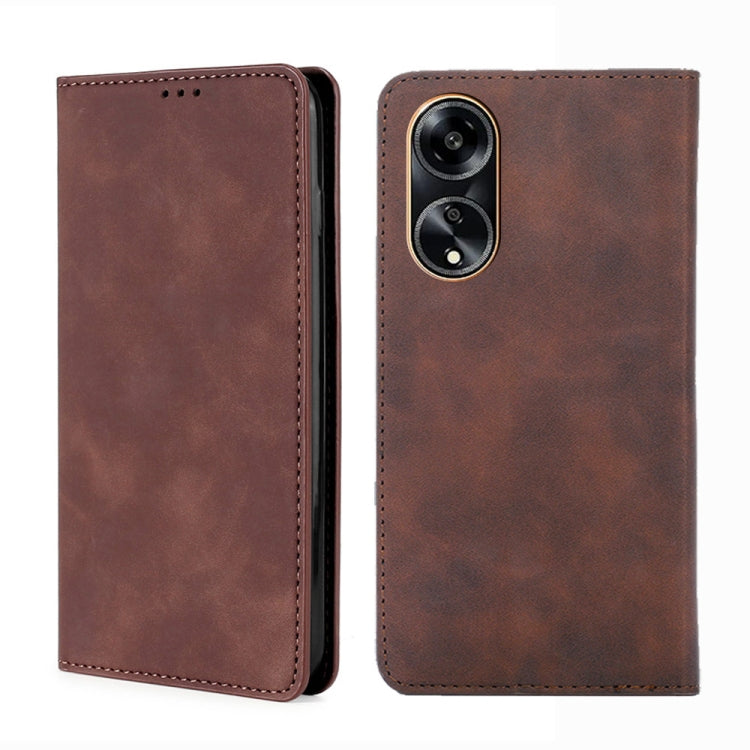 Skin Feel Magnetic Leather Phone Case, For OPPO A1 5G, For OPPO Reno10 Pro+ 5G, For OPPO Reno10 Pro 5G China, For OPPO Reno10 5G China