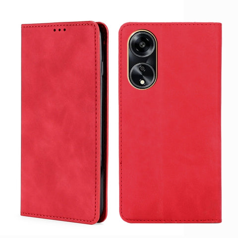 Skin Feel Magnetic Leather Phone Case, For OPPO A1 5G, For OPPO Reno10 Pro+ 5G, For OPPO Reno10 Pro 5G China, For OPPO Reno10 5G China