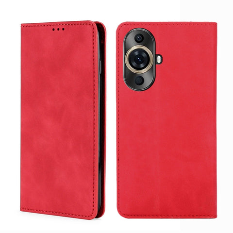 Skin Feel Magnetic Leather Phone Case, For Huawi Enjoy 60X, For Huawei nova 11 Pro 4G / 11 Ultra 4G, For Huawei nova 11 4G
