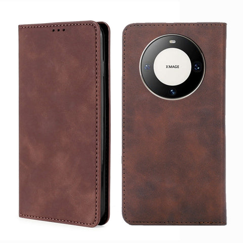 Skin Feel Magnetic Leather Phone Case, For Huawei nova 14 5G, For Huawei Pura 70 Pro / Pro+, For Huawei Pura 70 Ultra, For Huawei nova 12i 4G, For Huawei Pura 70, For Huawei nova 12 5G, For Huawei Mate 60 Pro / Pro+, For Huawei Mate 60                 ...