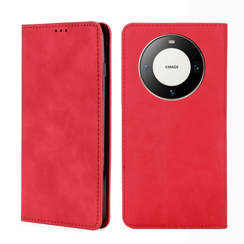 Skin Feel Magnetic Leather Phone Case, For Huawei nova 14 5G, For Huawei Pura 70 Pro / Pro+, For Huawei Pura 70 Ultra, For Huawei nova 12i 4G, For Huawei Pura 70, For Huawei nova 12 5G, For Huawei Mate 60 Pro / Pro+, For Huawei Mate 60                 ...