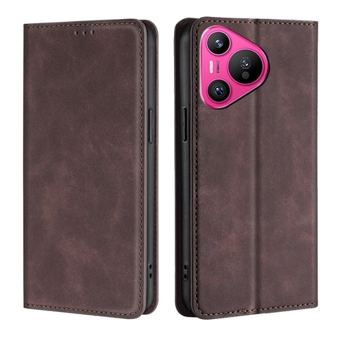 Skin Feel Magnetic Leather Phone Case, For Huawei nova 14 5G, For Huawei Pura 70 Pro / Pro+, For Huawei Pura 70 Ultra, For Huawei nova 12i 4G, For Huawei Pura 70, For Huawei nova 12 5G, For Huawei Mate 60 Pro / Pro+, For Huawei Mate 60                 ...