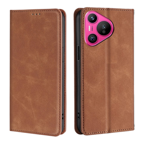 Skin Feel Magnetic Leather Phone Case, For Huawei nova 14 5G, For Huawei Pura 70 Pro / Pro+, For Huawei Pura 70 Ultra, For Huawei nova 12i 4G, For Huawei Pura 70, For Huawei nova 12 5G, For Huawei Mate 60 Pro / Pro+, For Huawei Mate 60                 ...