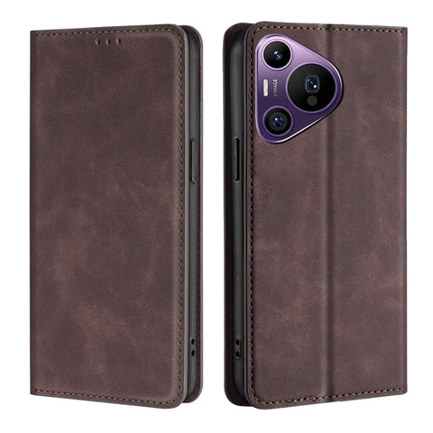 Skin Feel Magnetic Leather Phone Case, For Huawei nova 14 5G, For Huawei Pura 70 Pro / Pro+, For Huawei Pura 70 Ultra, For Huawei nova 12i 4G, For Huawei Pura 70, For Huawei nova 12 5G, For Huawei Mate 60 Pro / Pro+, For Huawei Mate 60                 ...