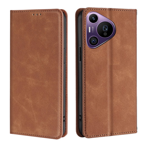 Skin Feel Magnetic Leather Phone Case, For Huawei nova 14 5G, For Huawei Pura 70 Pro / Pro+, For Huawei Pura 70 Ultra, For Huawei nova 12i 4G, For Huawei Pura 70, For Huawei nova 12 5G, For Huawei Mate 60 Pro / Pro+, For Huawei Mate 60                 ...