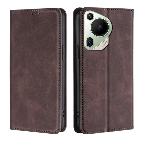 Skin Feel Magnetic Leather Phone Case, For Huawei nova 14 5G, For Huawei Pura 70 Pro / Pro+, For Huawei Pura 70 Ultra, For Huawei nova 12i 4G, For Huawei Pura 70, For Huawei nova 12 5G, For Huawei Mate 60 Pro / Pro+, For Huawei Mate 60                 ...