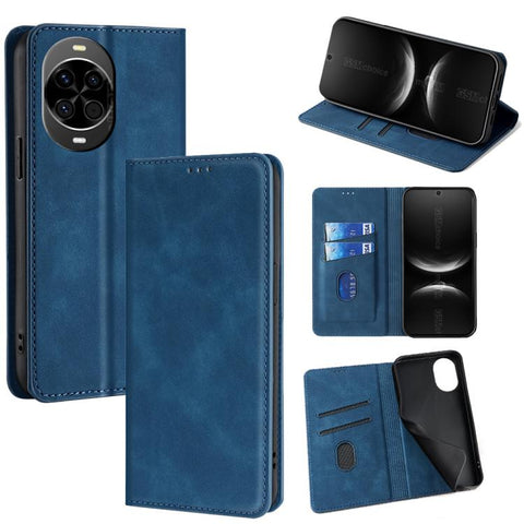 Skin Feel Magnetic Leather Phone Case, For Huawei nova 14 5G, For Huawei Pura 70 Pro / Pro+, For Huawei Pura 70 Ultra, For Huawei nova 12i 4G, For Huawei Pura 70, For Huawei nova 12 5G, For Huawei Mate 60 Pro / Pro+, For Huawei Mate 60                 ...