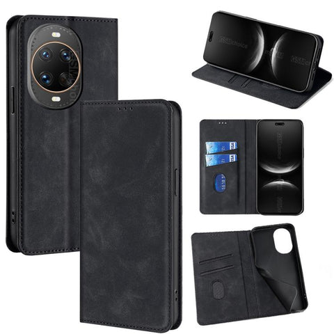 Skin Feel Magnetic Leather Phone Case, For Huawei Enjoy 90 Pro Max 5G, For Huawei Enjoy 90 Plus 5G, For Huawei nova 15 Ultra, For Huawei nova 15 Pro, For Huawei nova 15, For Huawei Mate 80 Pro Max 5G, For Huawei Mate 80 5G, For Huawei nova 14 Ultra 5G ...