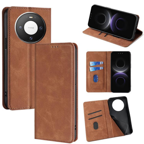 Skin Feel Magnetic Leather Phone Case, For Huawei Enjoy 90 Pro Max 5G, For Huawei Enjoy 90 Plus 5G, For Huawei nova 15 Ultra, For Huawei nova 15 Pro, For Huawei nova 15, For Huawei Mate 80 Pro Max 5G, For Huawei Mate 80 5G, For Huawei nova 14 Ultra 5G ...