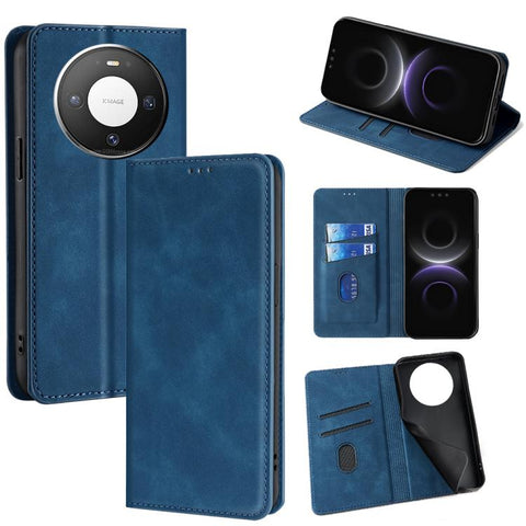 Skin Feel Magnetic Leather Phone Case, For Huawei Enjoy 90 Pro Max 5G, For Huawei Enjoy 90 Plus 5G, For Huawei nova 15 Ultra, For Huawei nova 15 Pro, For Huawei nova 15, For Huawei Mate 80 Pro Max 5G, For Huawei Mate 80 5G, For Huawei nova 14 Ultra 5G ...