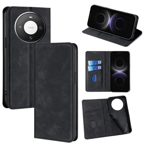 Skin Feel Magnetic Leather Phone Case, For Huawei Enjoy 90 Pro Max 5G, For Huawei Enjoy 90 Plus 5G, For Huawei nova 15 Ultra, For Huawei nova 15 Pro, For Huawei nova 15, For Huawei Mate 80 Pro Max 5G, For Huawei Mate 80 5G, For Huawei nova 14 Ultra 5G ...