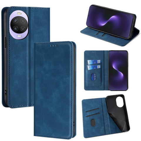 Skin Feel Magnetic Leather Phone Case, For Huawei Enjoy 90 Pro Max 5G, For Huawei Enjoy 90 Plus 5G, For Huawei nova 15 Ultra, For Huawei nova 15 Pro, For Huawei nova 15, For Huawei Mate 80 Pro Max 5G, For Huawei Mate 80 5G, For Huawei nova 14 Ultra 5G ...