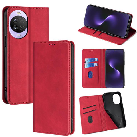 Skin Feel Magnetic Leather Phone Case, For Huawei Enjoy 90 Pro Max 5G, For Huawei Enjoy 90 Plus 5G, For Huawei nova 15 Ultra, For Huawei nova 15 Pro, For Huawei nova 15, For Huawei Mate 80 Pro Max 5G, For Huawei Mate 80 5G, For Huawei nova 14 Ultra 5G ...