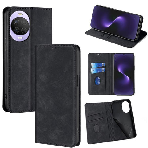 Skin Feel Magnetic Leather Phone Case, For Huawei Enjoy 90 Pro Max 5G, For Huawei Enjoy 90 Plus 5G, For Huawei nova 15 Ultra, For Huawei nova 15 Pro, For Huawei nova 15, For Huawei Mate 80 Pro Max 5G, For Huawei Mate 80 5G, For Huawei nova 14 Ultra 5G ...