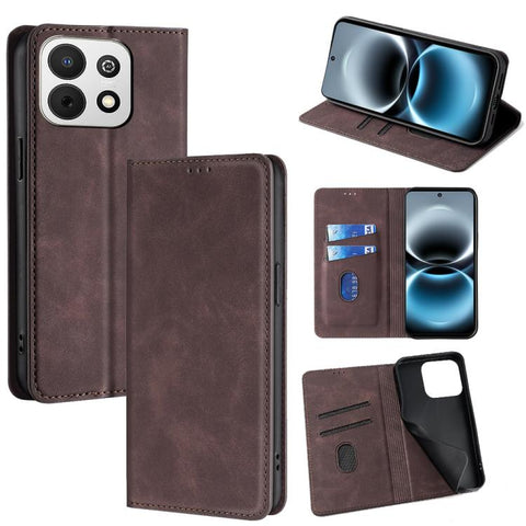 Skin Feel Magnetic Leather Phone Case, For Huawei Enjoy 90 Pro Max 5G, For Huawei Enjoy 90 Plus 5G, For Huawei nova 15 Ultra, For Huawei nova 15 Pro, For Huawei nova 15, For Huawei Mate 80 Pro Max 5G, For Huawei Mate 80 5G, For Huawei nova 14 Ultra 5G ...