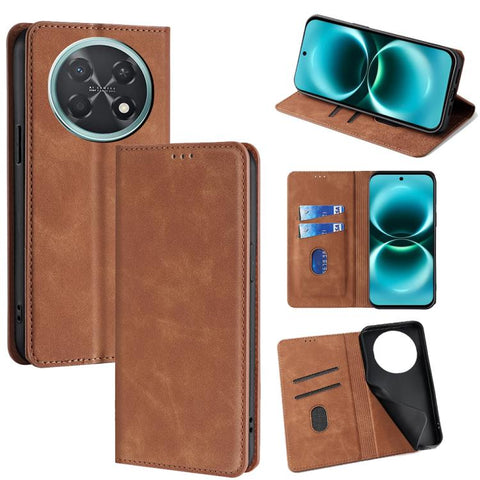 Skin Feel Magnetic Leather Phone Case, For Huawei Enjoy 90 Pro Max 5G, For Huawei Enjoy 90 Plus 5G, For Huawei nova 15 Ultra, For Huawei nova 15 Pro, For Huawei nova 15, For Huawei Mate 80 Pro Max 5G, For Huawei Mate 80 5G, For Huawei nova 14 Ultra 5G ...
