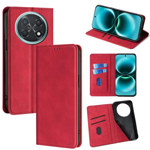 Skin Feel Magnetic Leather Phone Case, For Huawei Enjoy 90 Pro Max 5G, For Huawei Enjoy 90 Plus 5G, For Huawei nova 15 Ultra, For Huawei nova 15 Pro, For Huawei nova 15, For Huawei Mate 80 Pro Max 5G, For Huawei Mate 80 5G, For Huawei nova 14 Ultra 5G ...