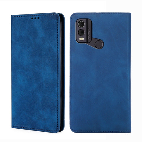 Skin Feel Magnetic Leather Phone Case, For Nokia C12, For Nokia G42 5G, For Nokia C22, For Nokia C32, For Nokia G11 Plus, For Nokia C300 4G US Version, For Nokia C110 4G, For Nokia C02 TA-1522