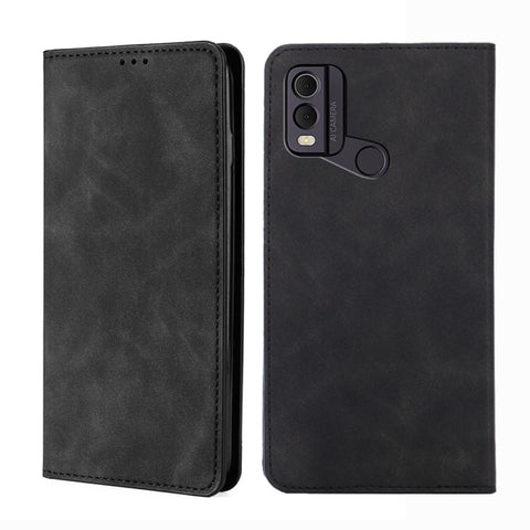 Skin Feel Magnetic Leather Phone Case, For Nokia C12, For Nokia G42 5G, For Nokia C22, For Nokia C32, For Nokia G11 Plus, For Nokia C300 4G US Version, For Nokia C110 4G, For Nokia C02 TA-1522