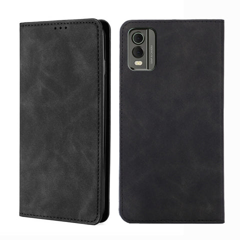 Skin Feel Magnetic Leather Phone Case, For Nokia C12, For Nokia G42 5G, For Nokia C22, For Nokia C32, For Nokia G11 Plus, For Nokia C300 4G US Version, For Nokia C110 4G, For Nokia C02 TA-1522