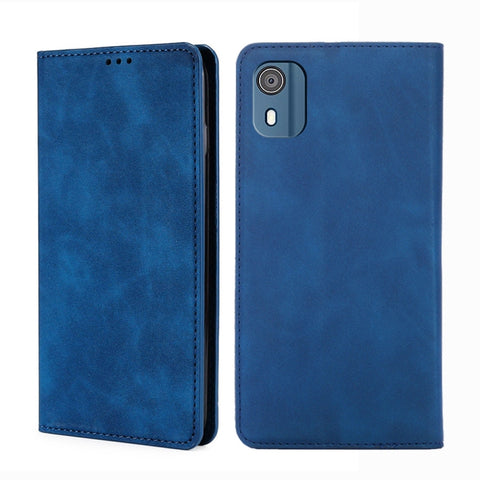 Skin Feel Magnetic Leather Phone Case, For Nokia C12, For Nokia G42 5G, For Nokia C22, For Nokia C32, For Nokia G11 Plus, For Nokia C300 4G US Version, For Nokia C110 4G, For Nokia C02 TA-1522
