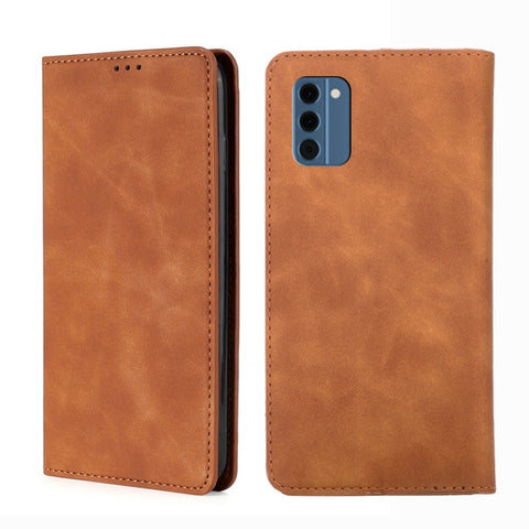 Skin Feel Magnetic Leather Phone Case, For Nokia C12, For Nokia G42 5G, For Nokia C22, For Nokia C32, For Nokia G11 Plus, For Nokia C300 4G US Version, For Nokia C110 4G, For Nokia C02 TA-1522