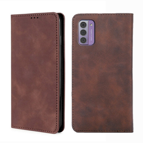 Skin Feel Magnetic Leather Phone Case, For Nokia C12, For Nokia G42 5G, For Nokia C22, For Nokia C32, For Nokia G11 Plus, For Nokia C300 4G US Version, For Nokia C110 4G, For Nokia C02 TA-1522