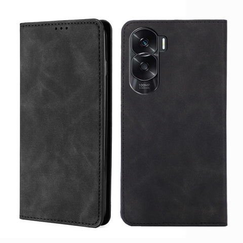 Skin Feel Magnetic Leather Phone Case, For Honor X50i 5G / 9 Lite