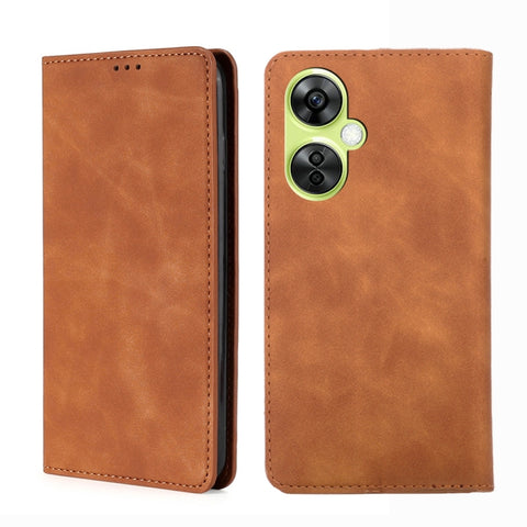 Skin Feel Magnetic Leather Phone Case, For OnePlus Nord CE 3 Lite 5G