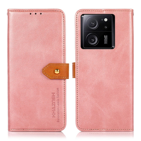 KHAZNEH Cowhide Texture Flip Leather Phone Case, For Xiaomi Redmi Note 13 5G Global, For Xiaomi Redmi 13C, For Xiaomi Redmi Note 13 Pro+ 5G Global, For Xiaomi 13T / Redmi K60 Ultra, For Xiaomi Poco F5 Pro