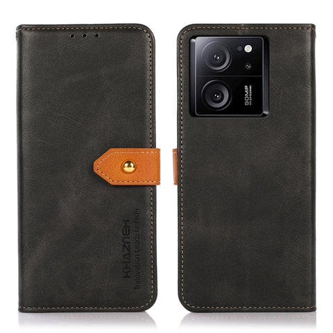 KHAZNEH Cowhide Texture Flip Leather Phone Case, For Xiaomi Redmi Note 13 5G Global, For Xiaomi Redmi 13C, For Xiaomi Redmi Note 13 Pro+ 5G Global, For Xiaomi 13T / Redmi K60 Ultra, For Xiaomi Poco F5 Pro