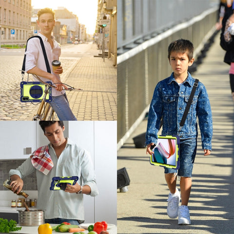 360 Degree Rotation PC Contrast Silicone Tablet Case, For Xiaomi Redmi Pad 10.61