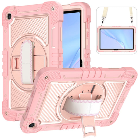 360 Degree Rotation PC Contrast Silicone Tablet Case, For Huawei MatePad SE 11, For Huawei MatePad 11.5 2023, For Huawei MatePad 11 2023, For Huawei MatePad SE 10.4