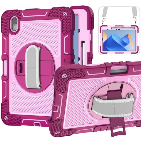 360 Degree Rotation PC Contrast Silicone Tablet Case, For Huawei MatePad SE 11, For Huawei MatePad 11.5 2023, For Huawei MatePad 11 2023, For Huawei MatePad SE 10.4