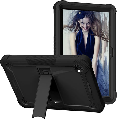 Shockproof Silicone Hybrid PC Tablet Case with Holder, For TCL Tab 10 5G, For TCL Tab 8 LE